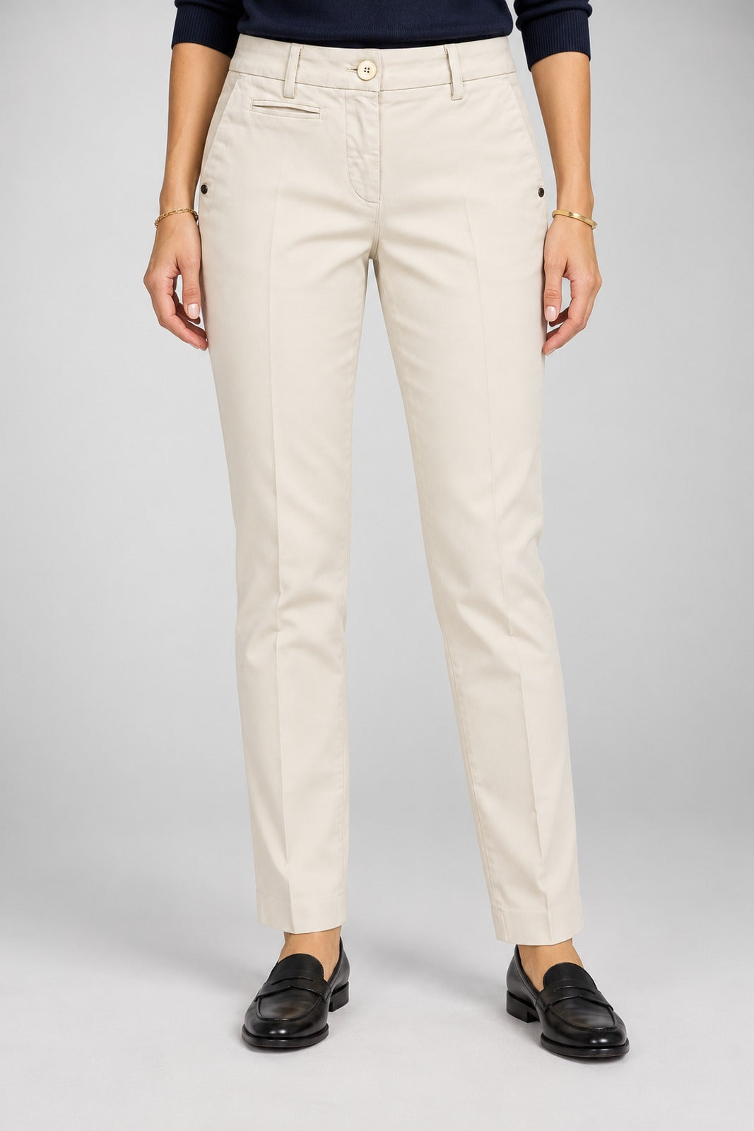 Mason's Pantaloni Donna Chino in Gabardina Stretch New York Slim