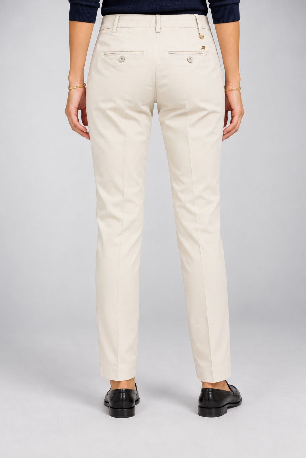 Mason's Pantaloni Donna Chino in Gabardina Stretch New York Slim