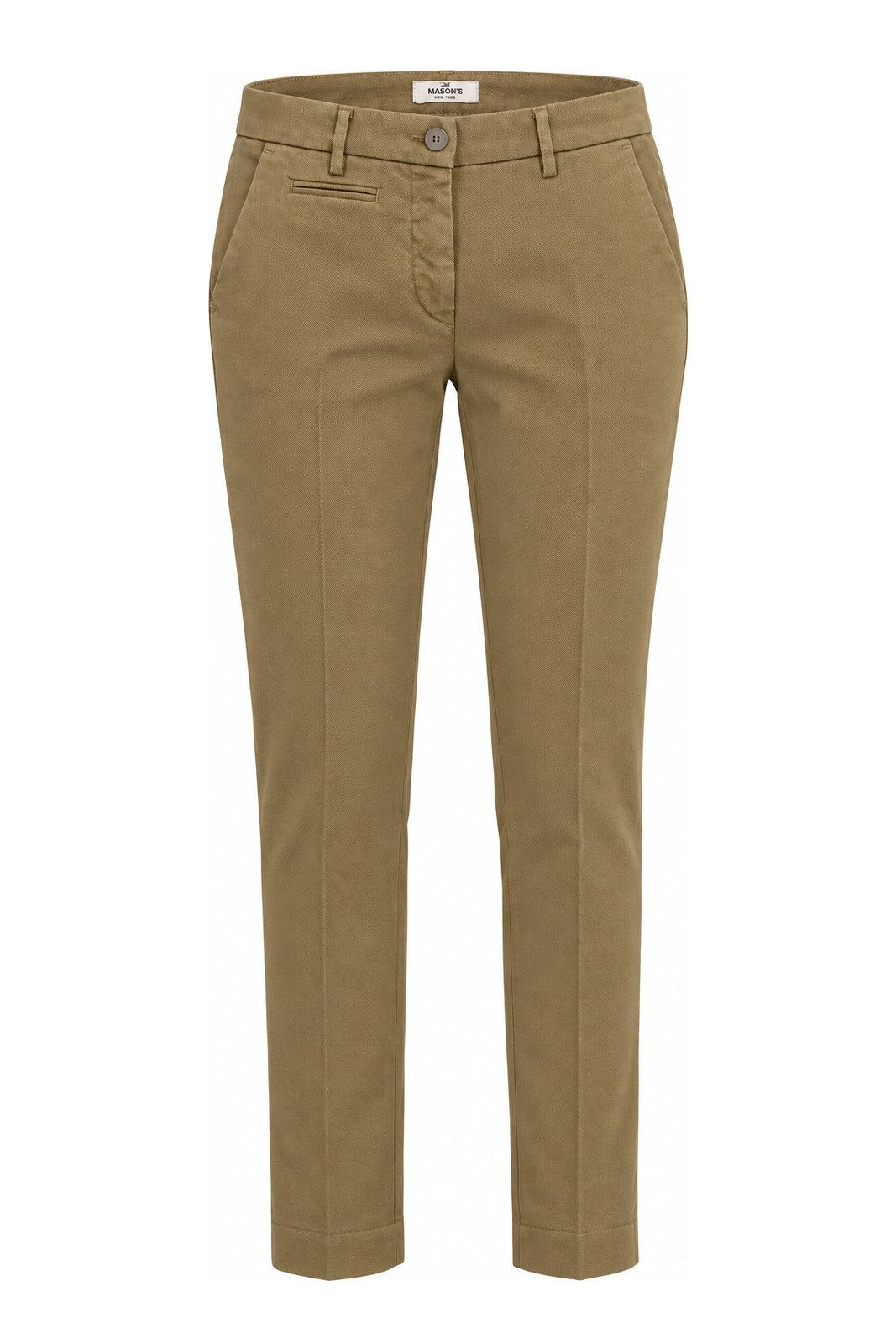 Mason's Pantaloni Donna Chino in Microlavorazione New York Slim