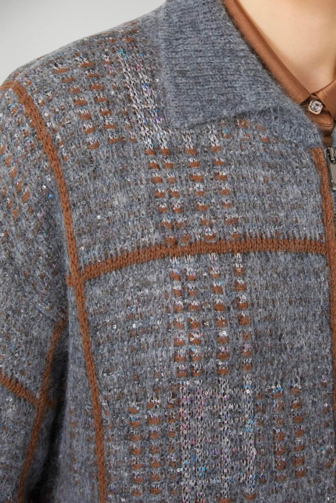 MaxMara Studio Cardigan Donna in jacquard con paillettes