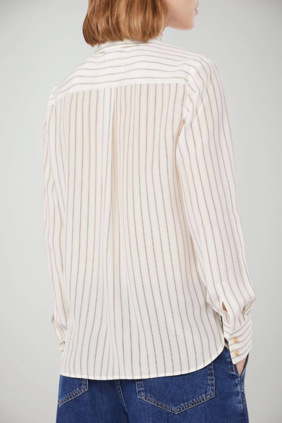 MaxMara Studio Camicia Donna in seta rigata