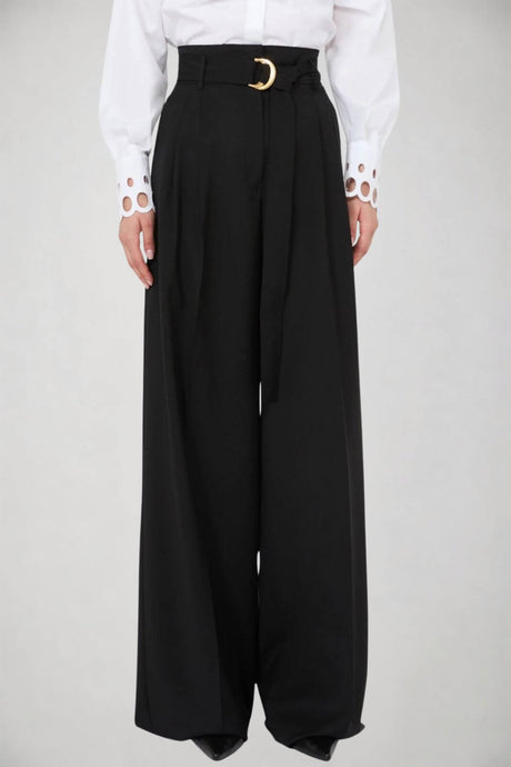 MaxMara Studio Pantaloni Donna in lana con pences