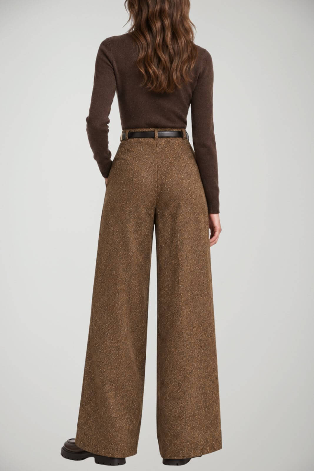 MaxMara Studio Pantaloni Donna in misto lana con cintura