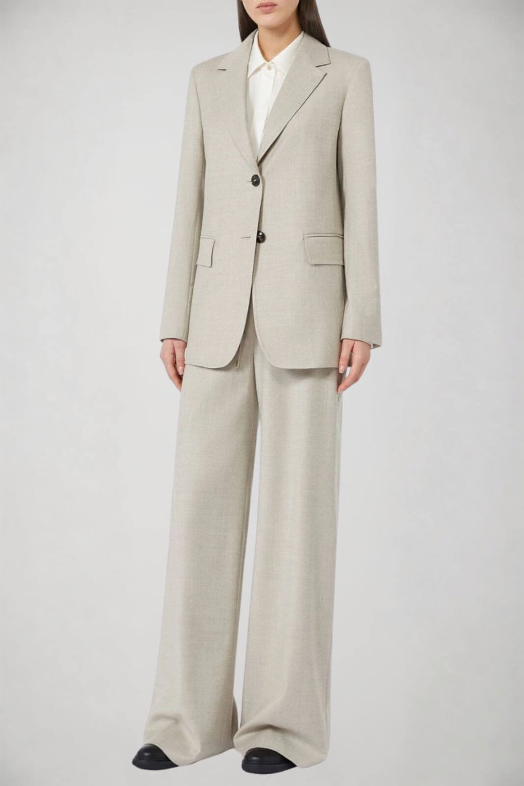 MaxMara Studio Tailleur Donna in flanella di lana