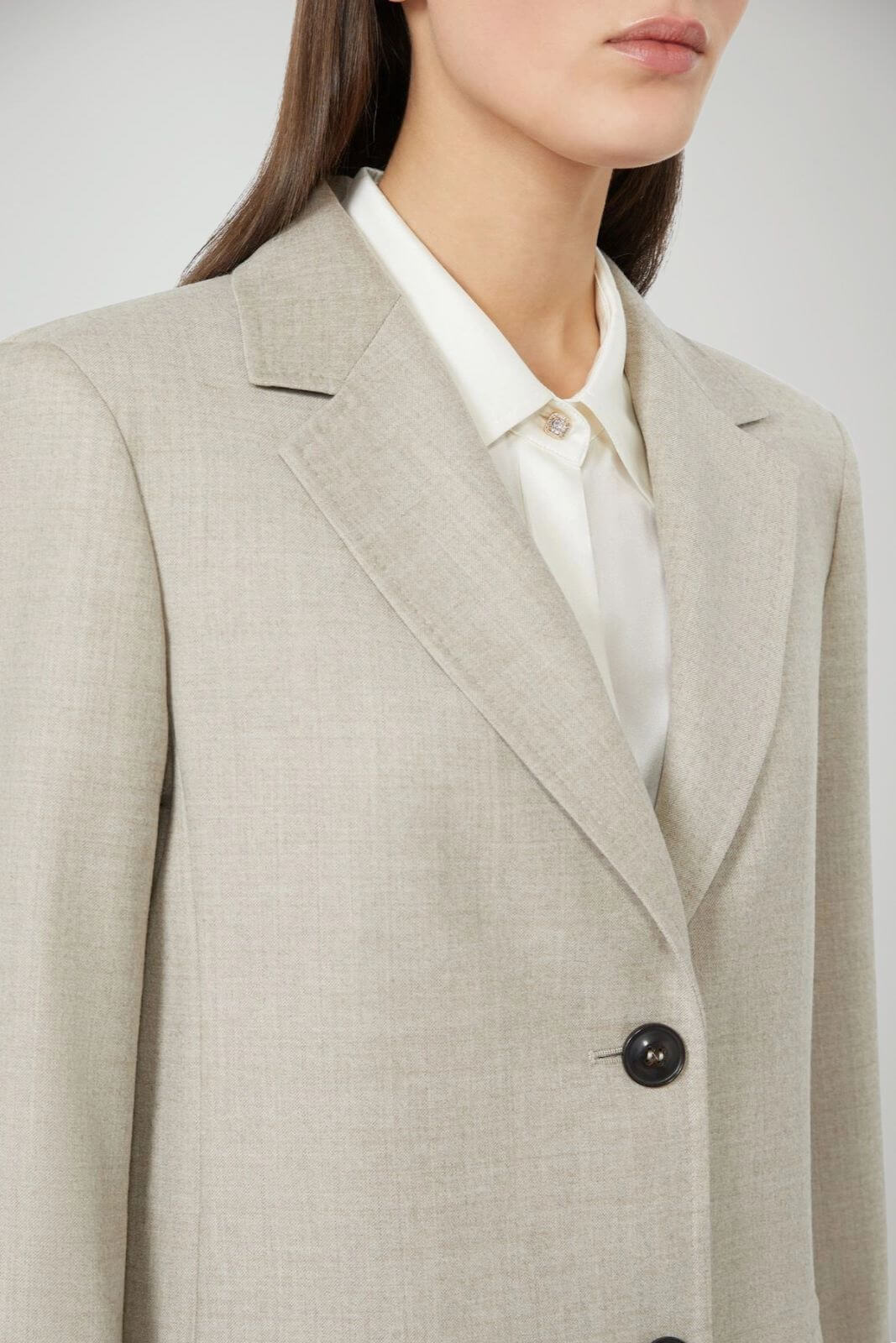 MaxMara Studio Tailleur Donna in flanella di lana