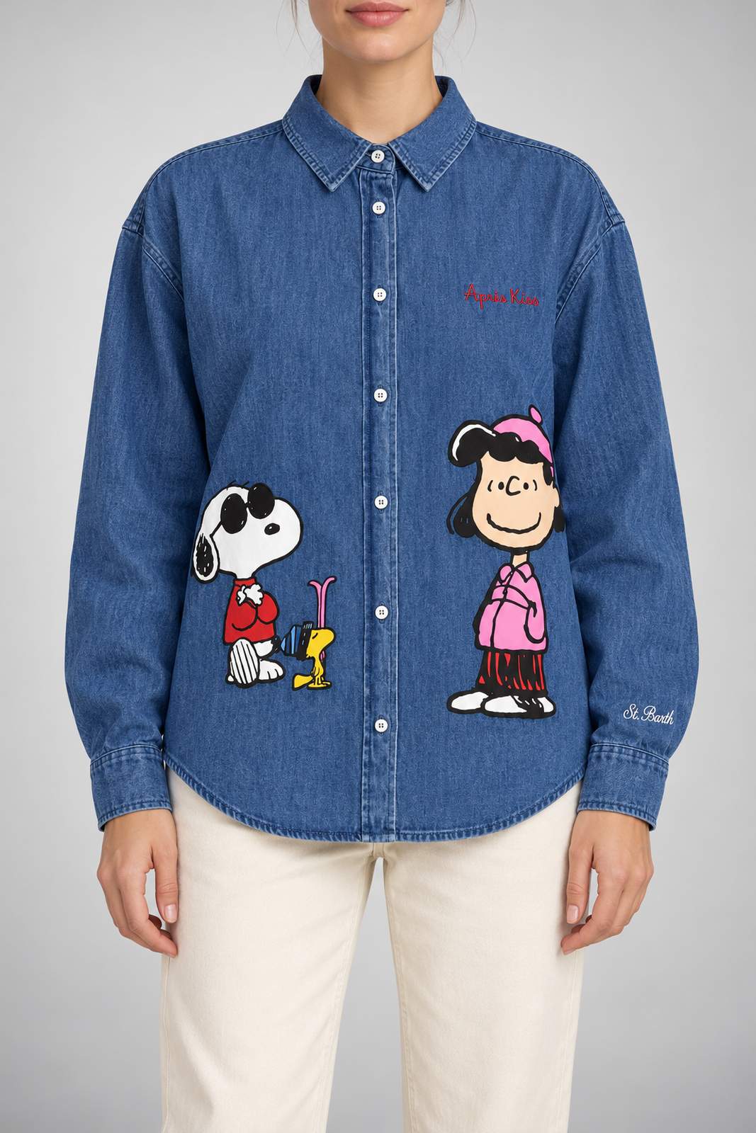 MC2 Saint Barth Camicia Donna Gigy Denim Snoopy
