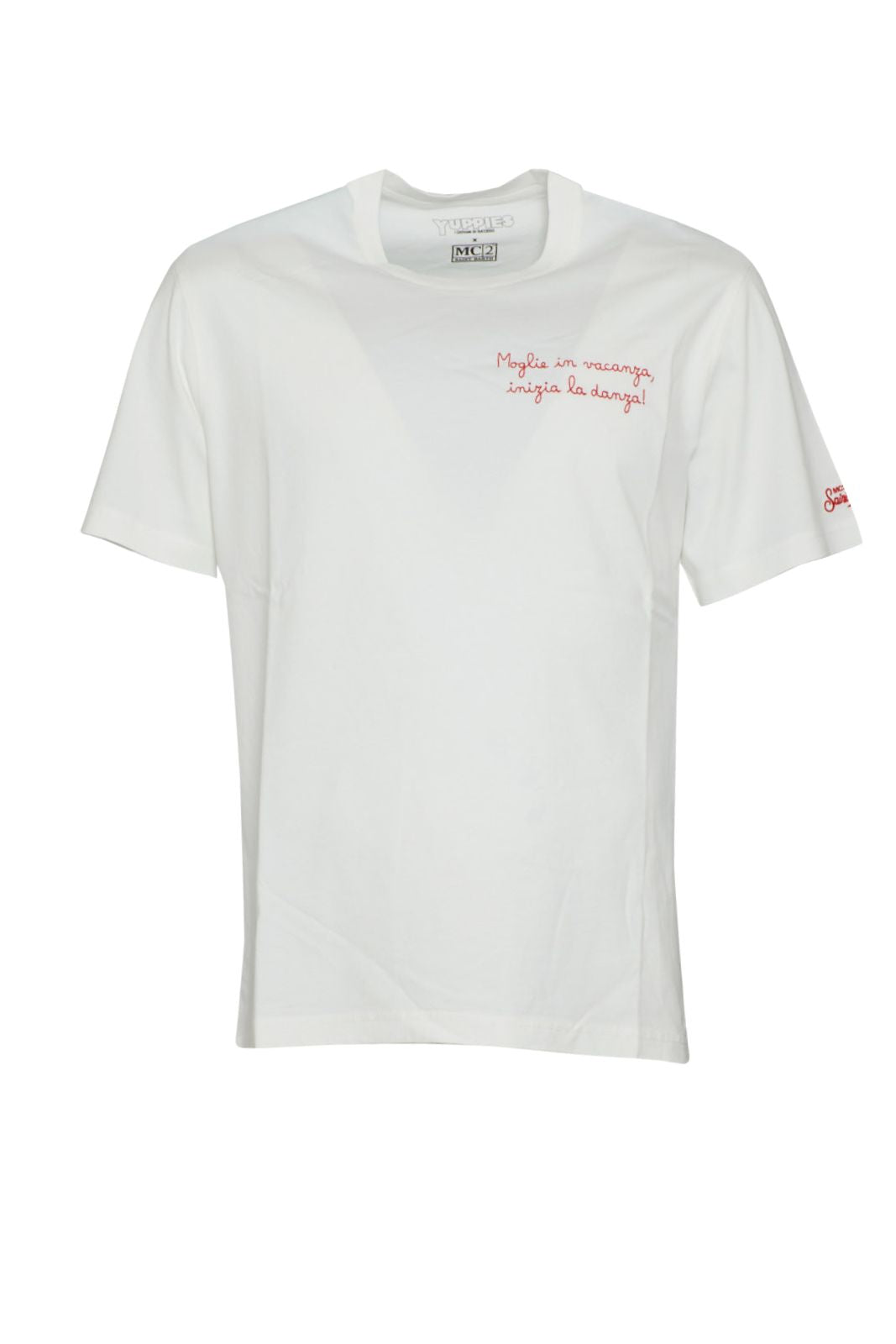 MC2 Saint Barth Men's T-Shirt Wife on Vacation Let the Dance Begin