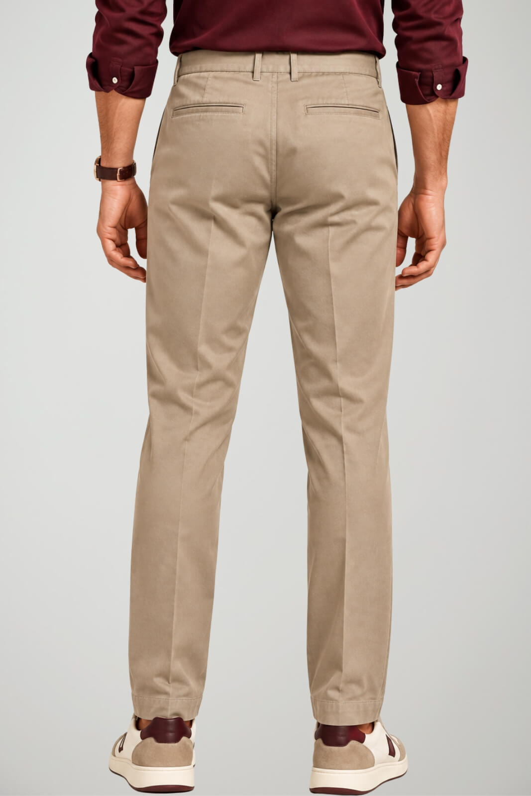 Michael Coal Pantaloni Uomo in cotone stretch / Sabbia