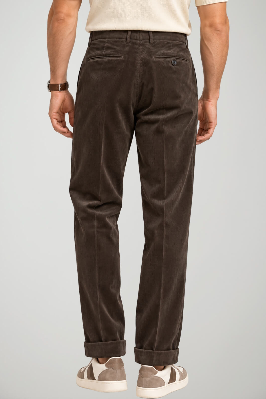 Michael Coal Pantaloni Uomo in velluto a coste / Cacao