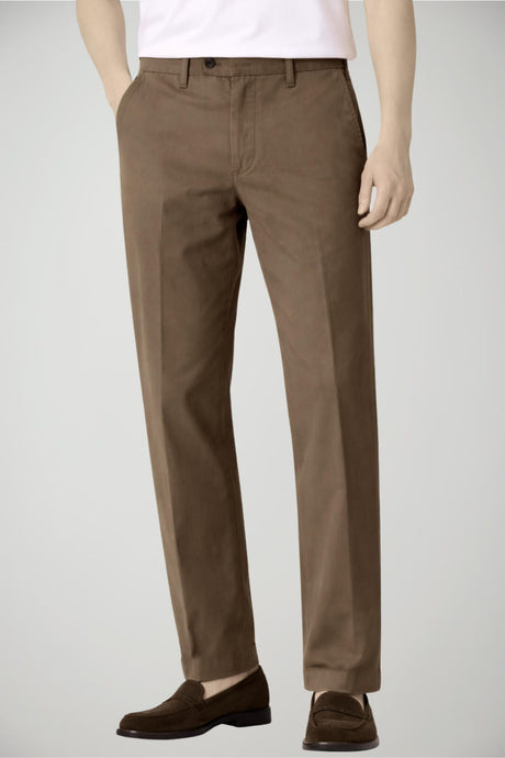 Pantaloni da uomo Michael Coal modello chino in gabardina