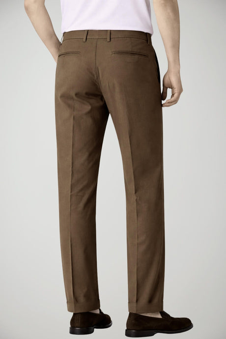 Pantaloni da uomo Michael Coal modello chino in gabardina