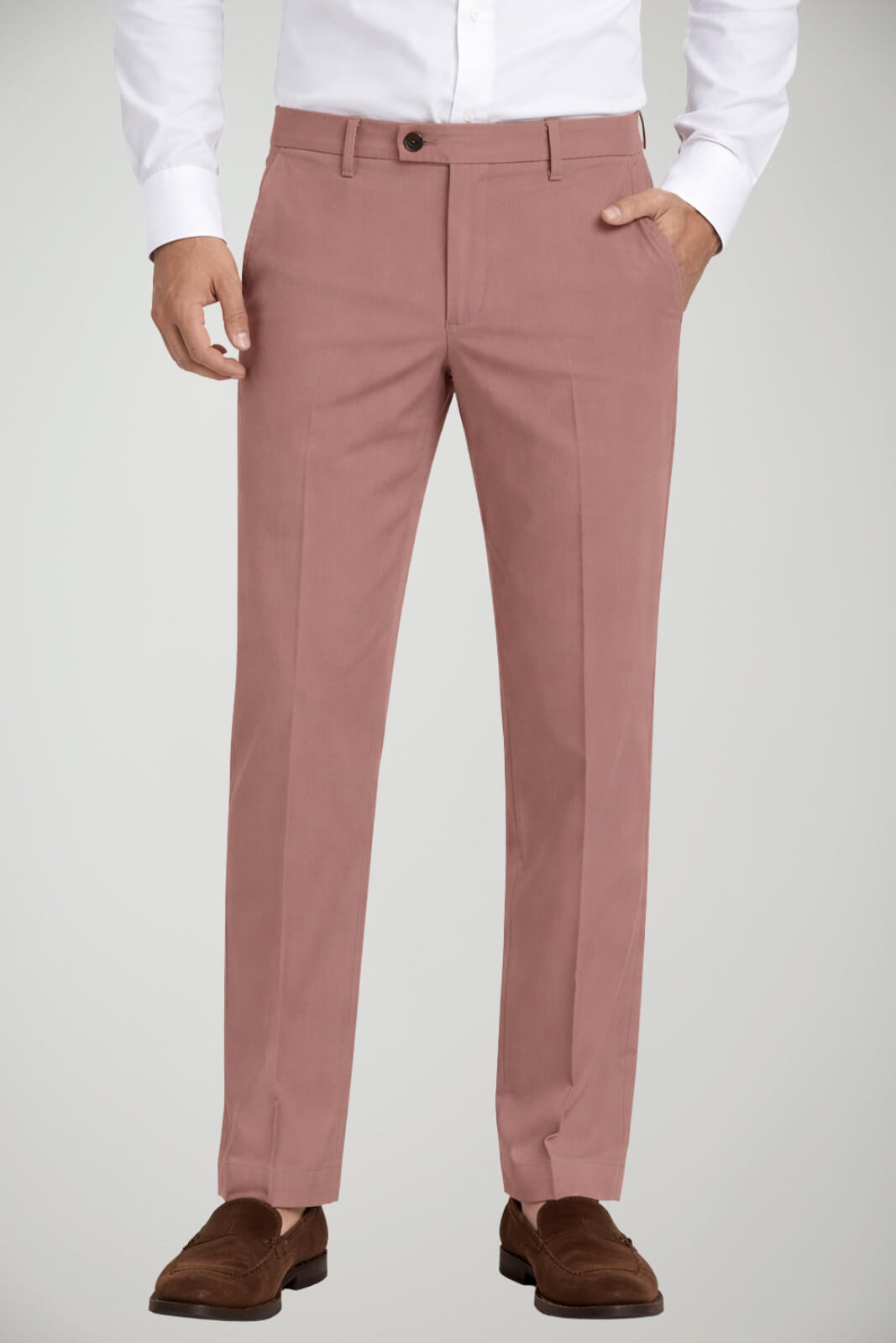 Pantaloni da uomo Michael Coal modello chino in gabardina