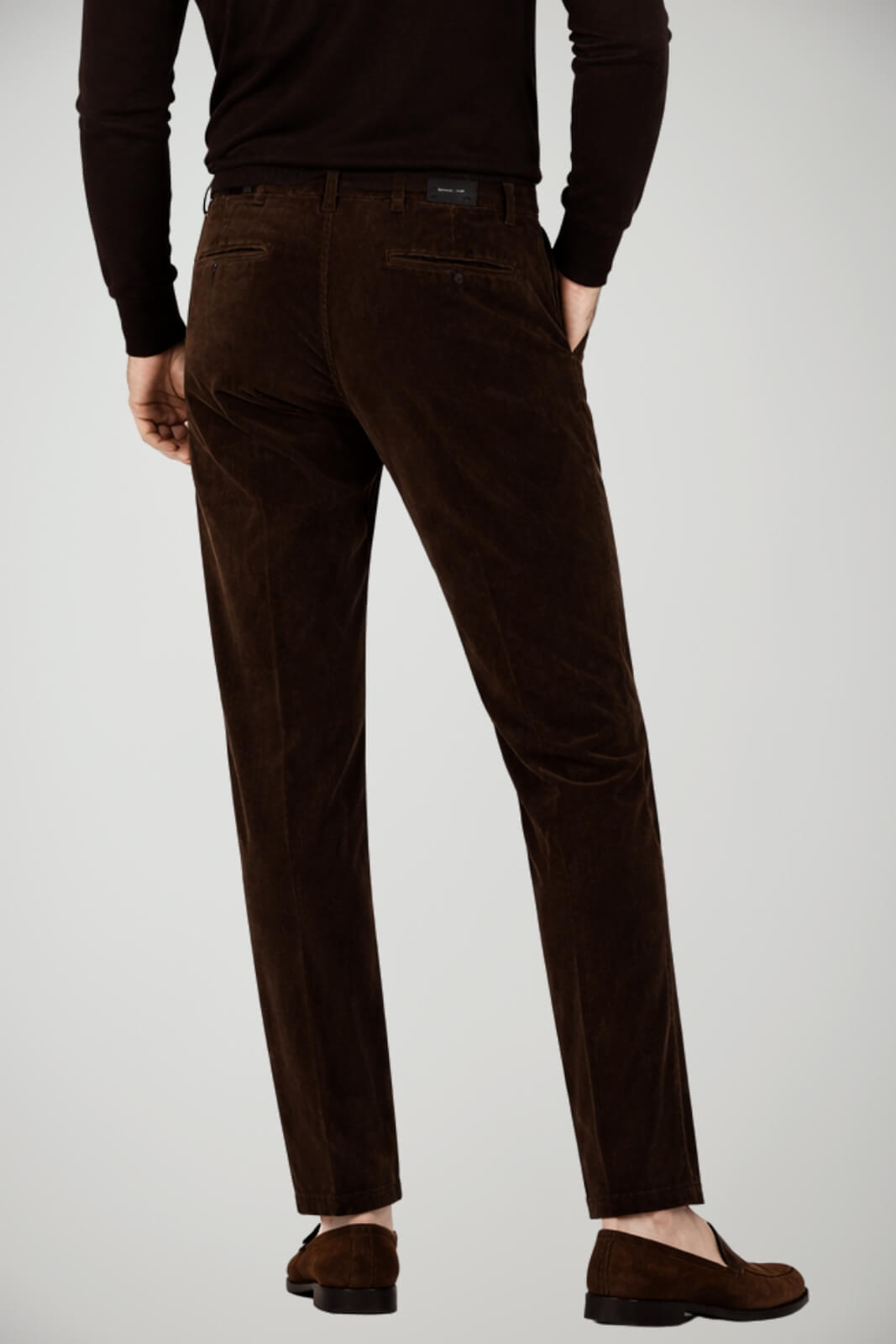 Pantaloni Michael Coal da uomo a coste di velluto