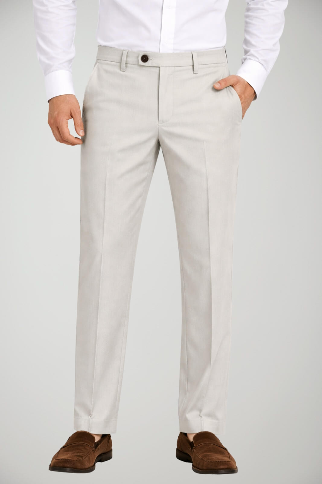 Pantaloni da uomo Michael Coal in gabardina slim fit