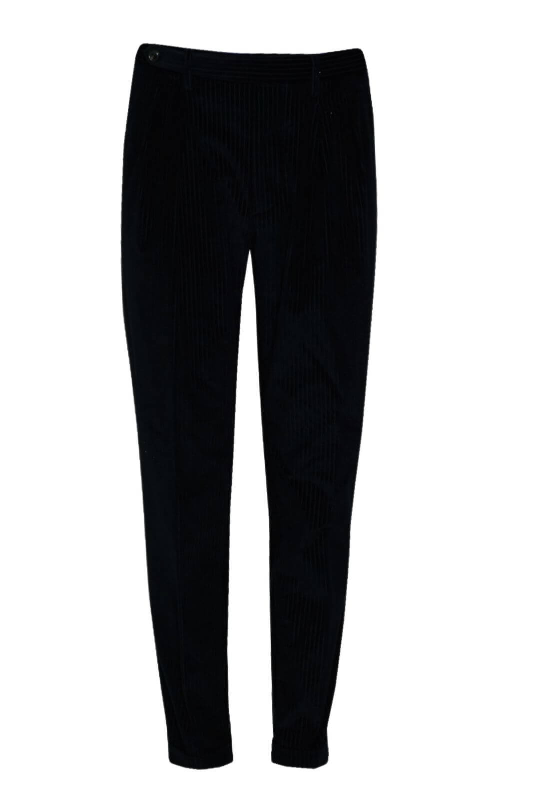 Pantaloni da uomo Michele Carbone in velluto con pences