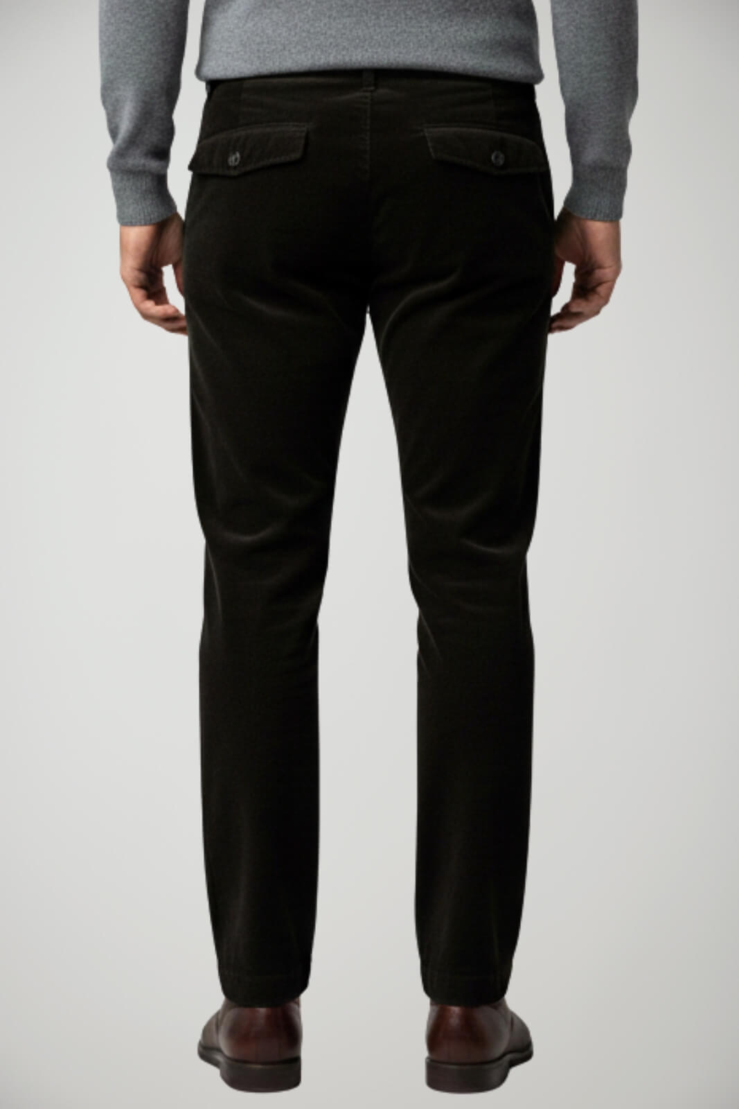 Pantaloni da uomo Michele Carbone in velluto con pences