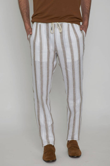 Cortador de pantalones de lino para hombre