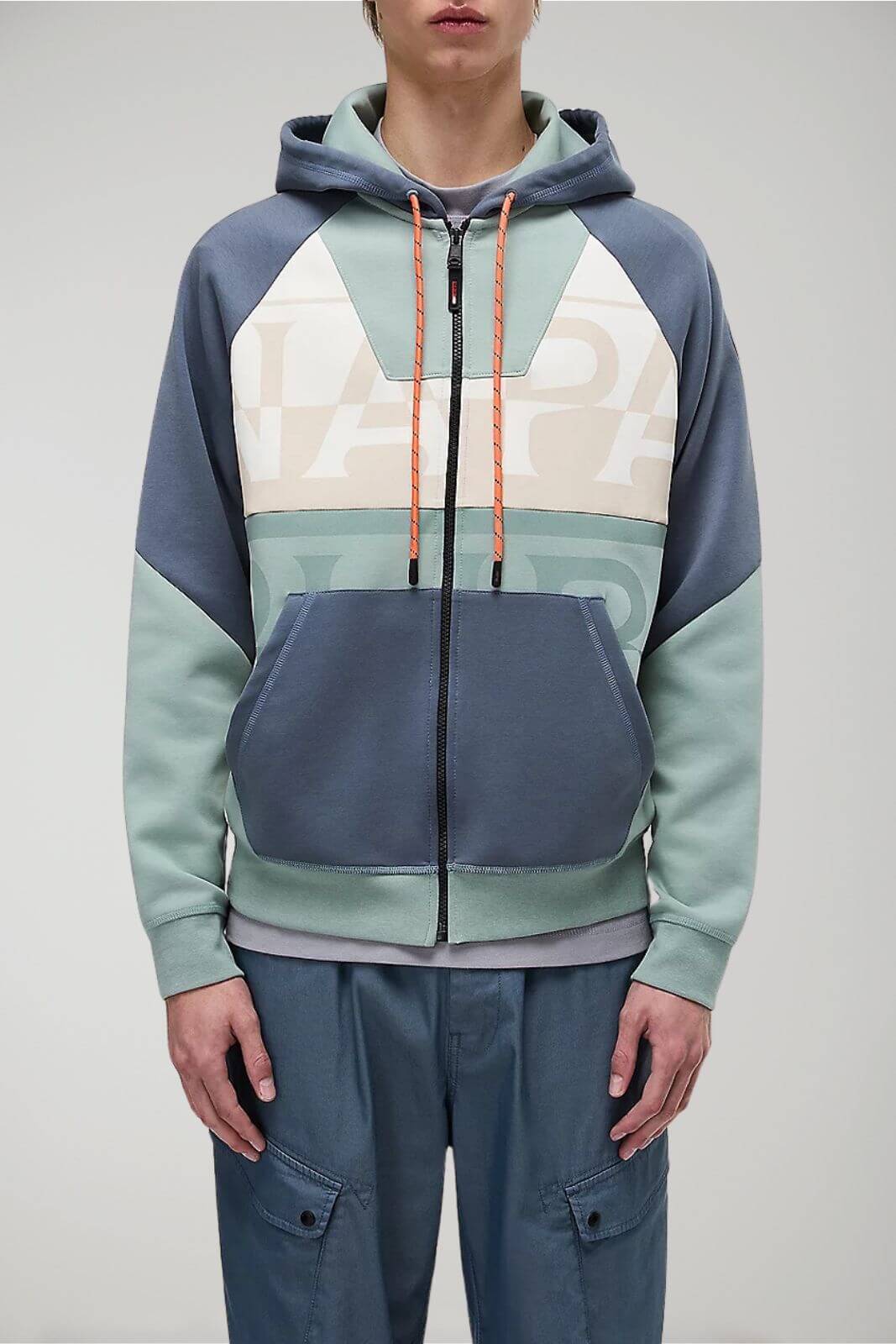 Napapijri felpa uomo con cappuccio Anghiari FZH