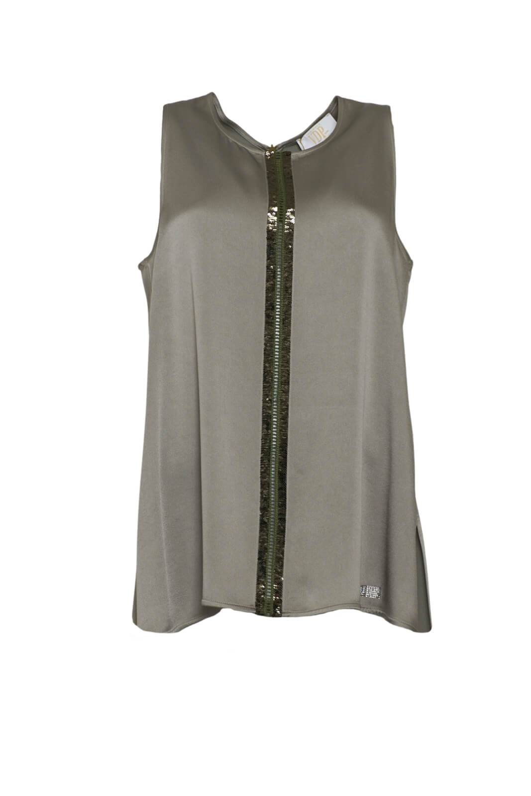 Via delle Perle Women's Sleeveless Top with Sequins