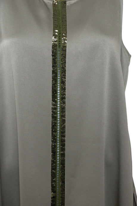 Via delle Perle Top Donna smanicato con paillettes