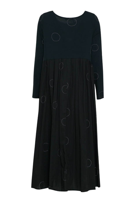 Vestido largo de mujer Neirami con inserción de jersey