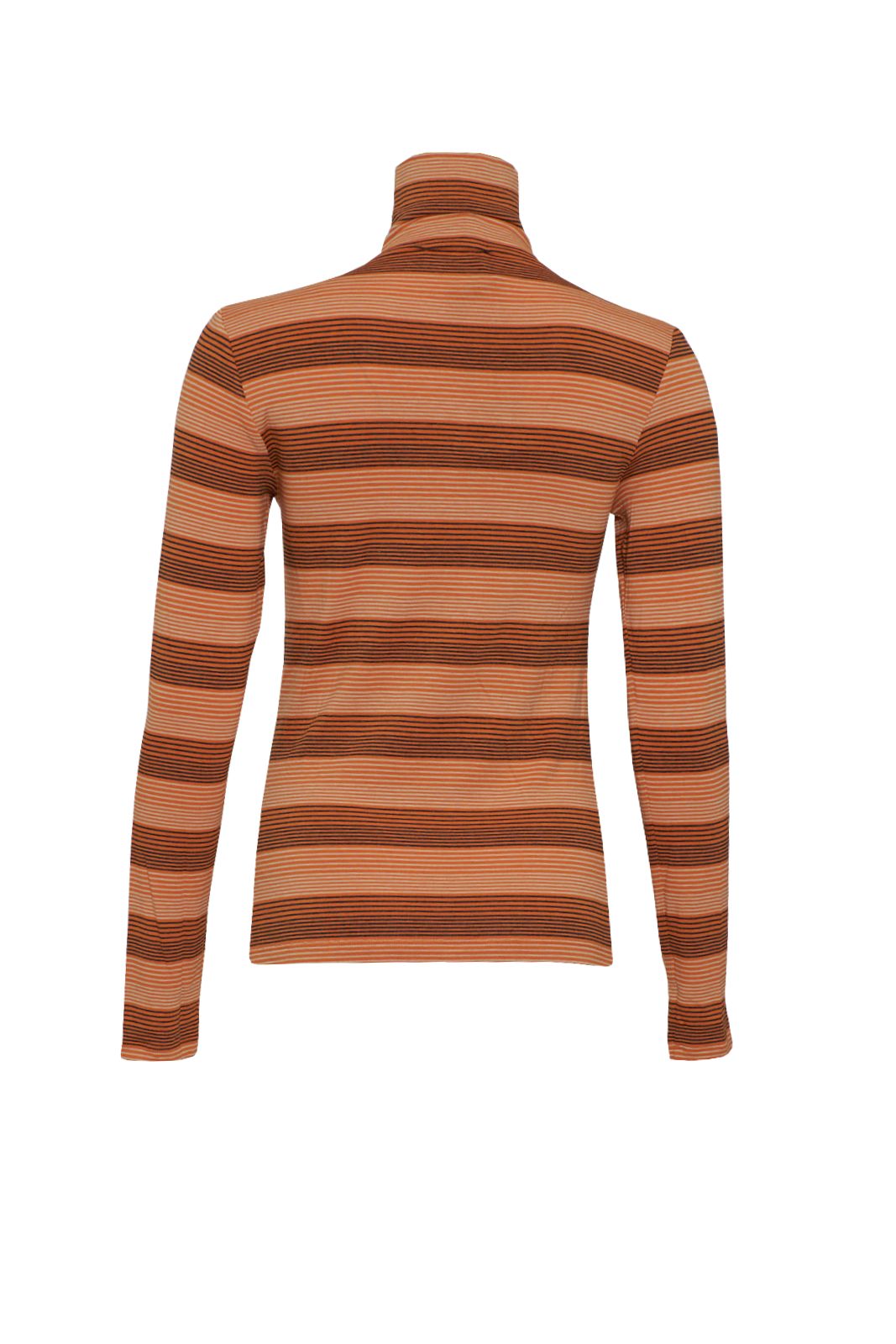 Niu Maglia Donna rigata a collo alto