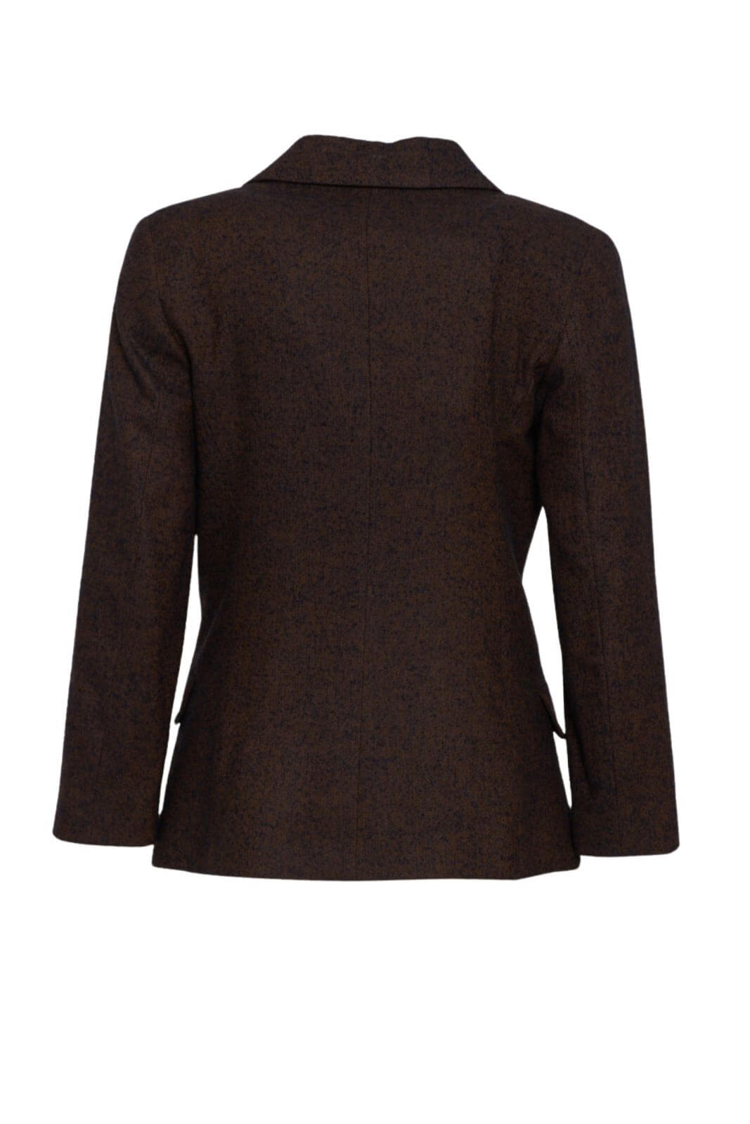 Blazer monopetto in trama spinata da donna Niu retro