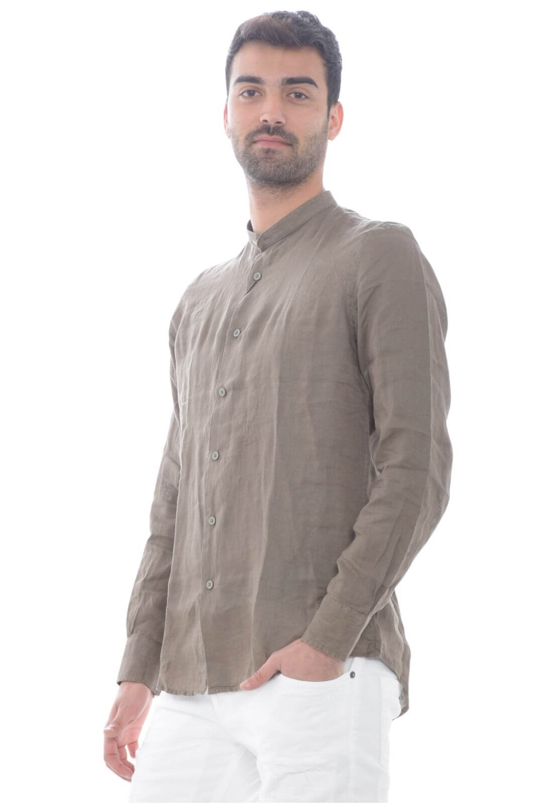 Outfit camicia uomo coreana in lino