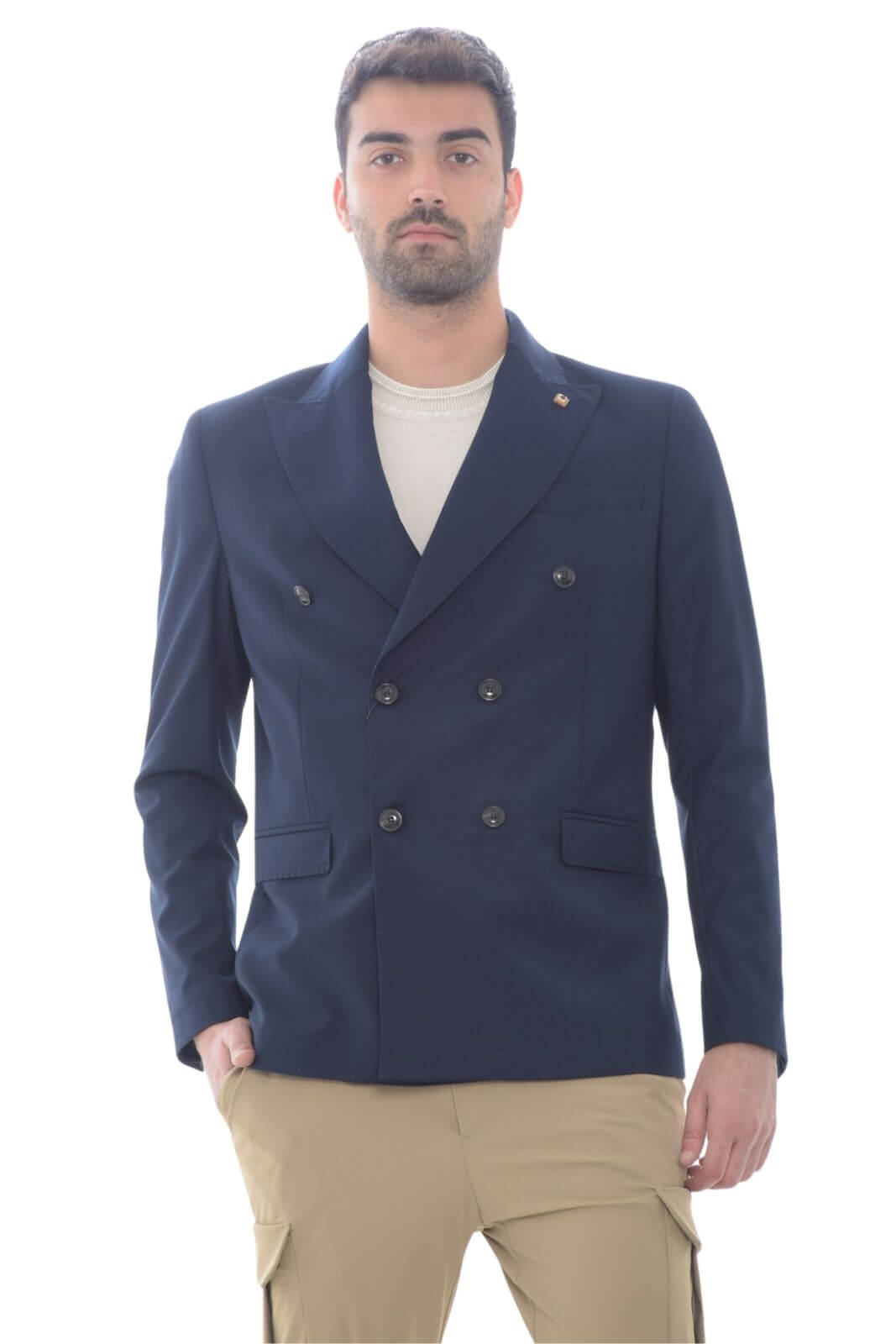 Giacca Blu Abbinamento Con Pantaloni Neri Uomo Abbinamento Giacca