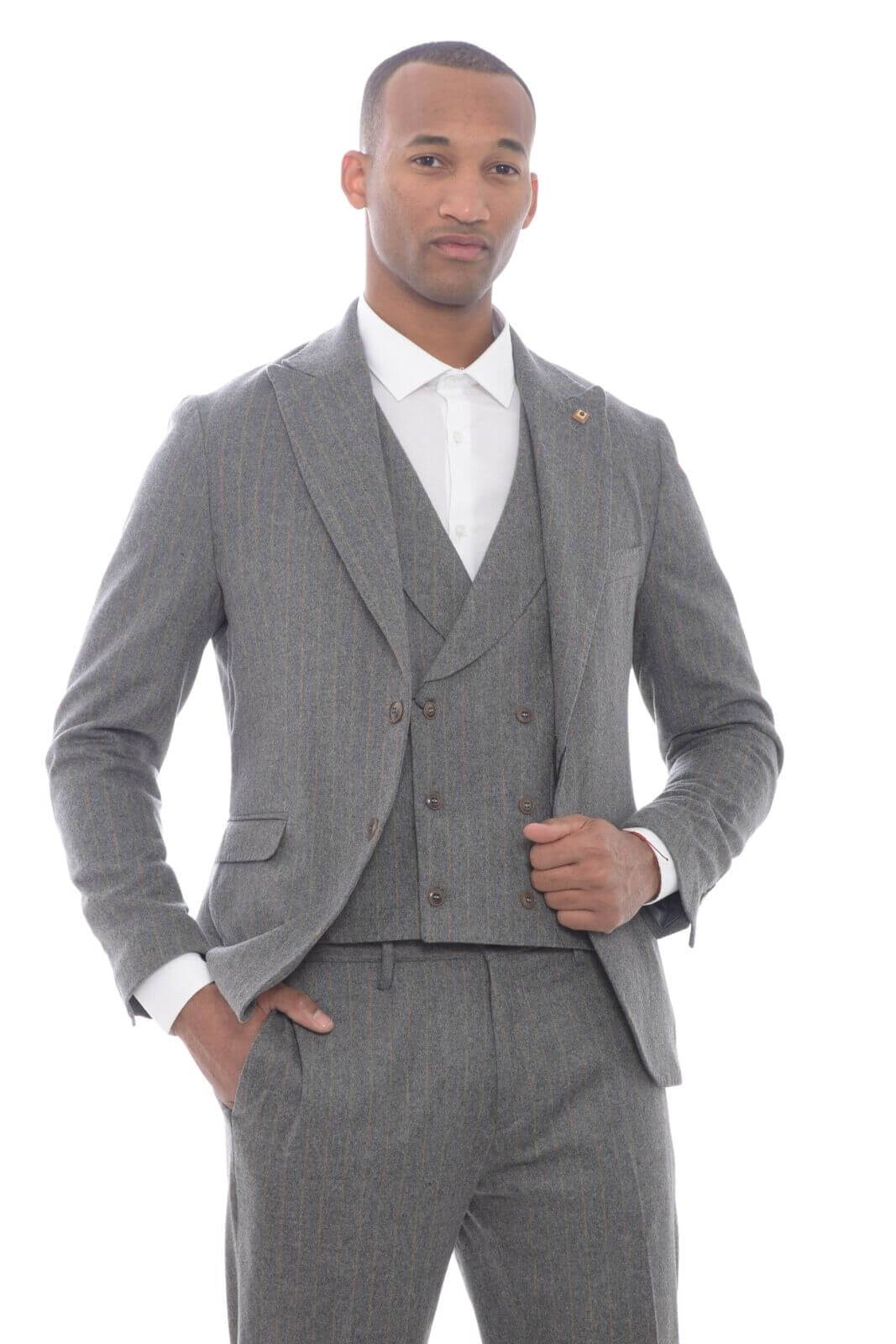 Striped Pattern Men's Blazer Outfit