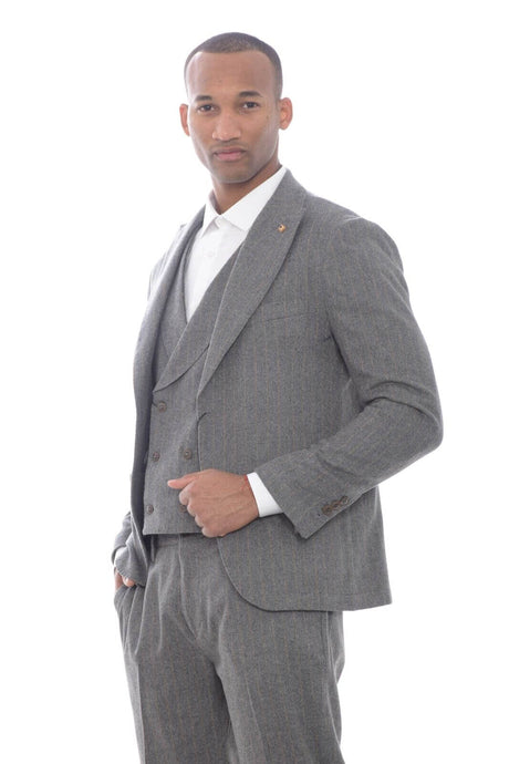 Conjunto de blazer para hombre con estampado de rayas