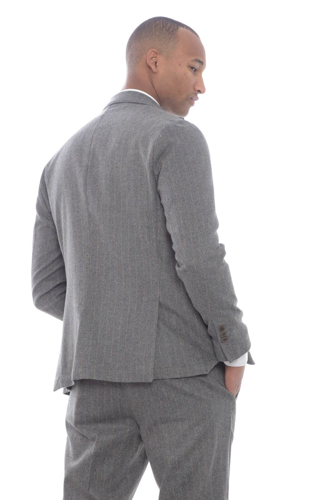 Striped Pattern Men's Blazer Outfit