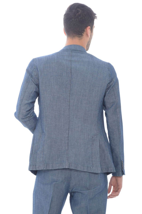 Conjunto de chaqueta vaquera para hombre.