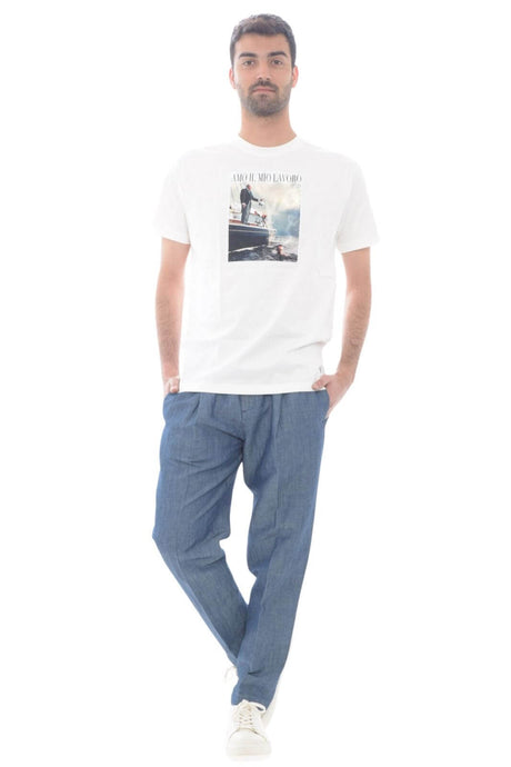 Conjunto de camiseta de hombre con parche