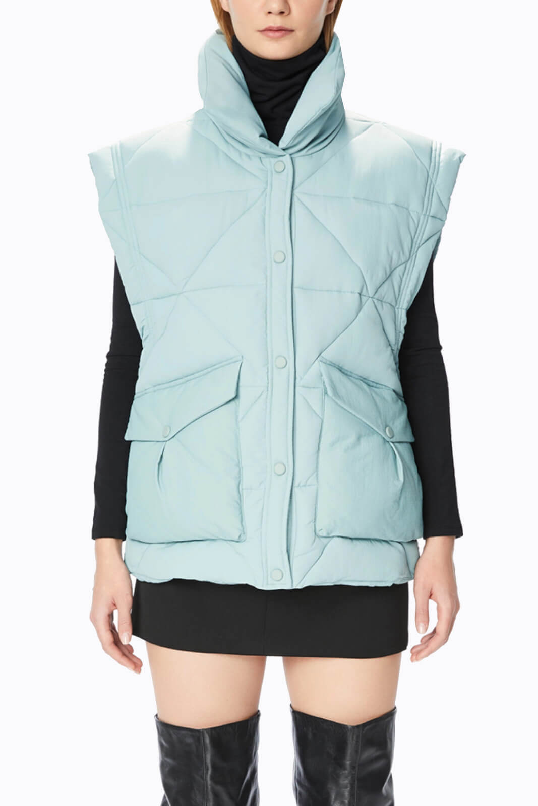 OOF Wear Chaqueta sin mangas de mujer con acolchado