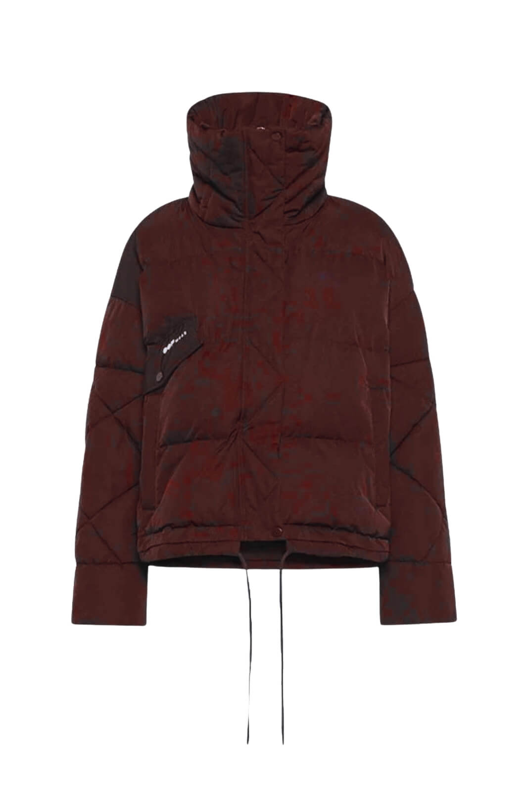 Piumino donna Oof Wear collo alto e coulisse fronte