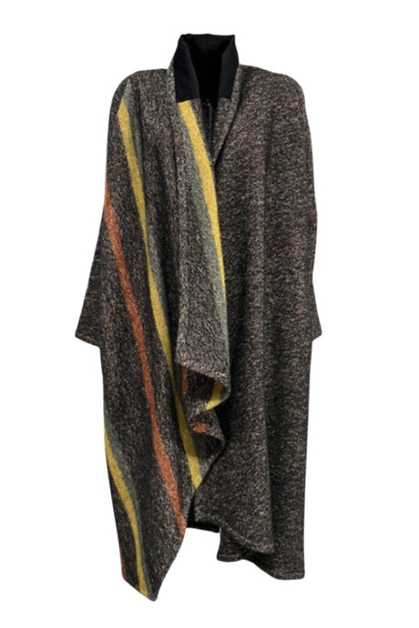 Opificio Neirami Cappotto lungo sciallato da donna fronte