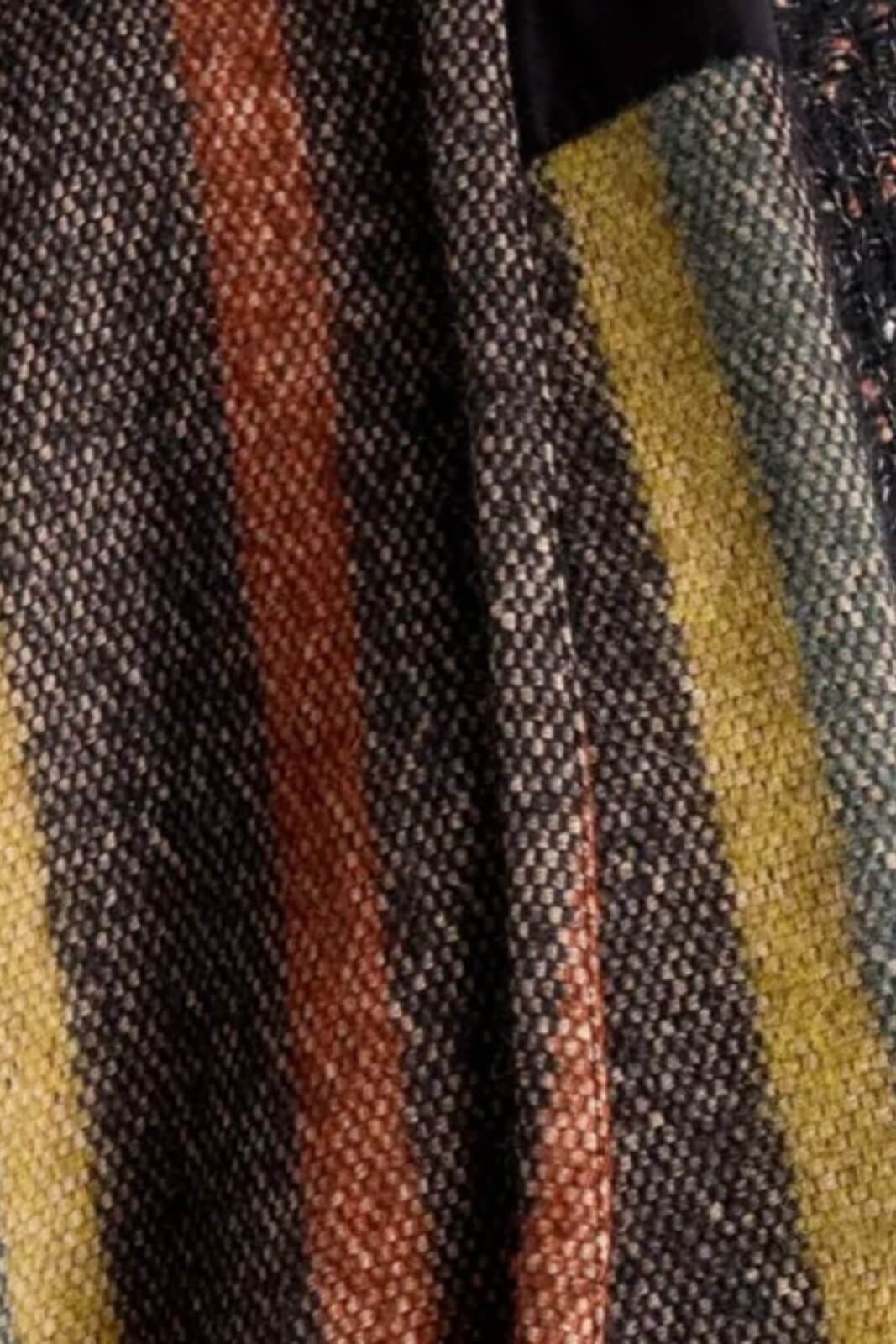 Opificio Neirami Cappotto lungo sciallato da donna dettaglio