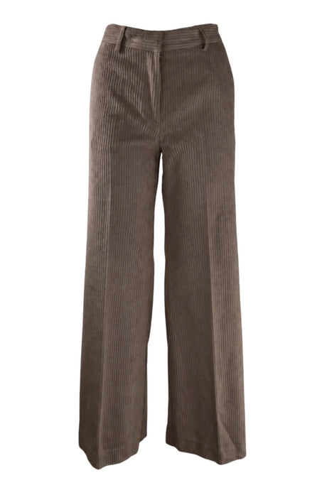 Ottod’Ame Pantaloni Donna in Velluto a Coste Wide Leg