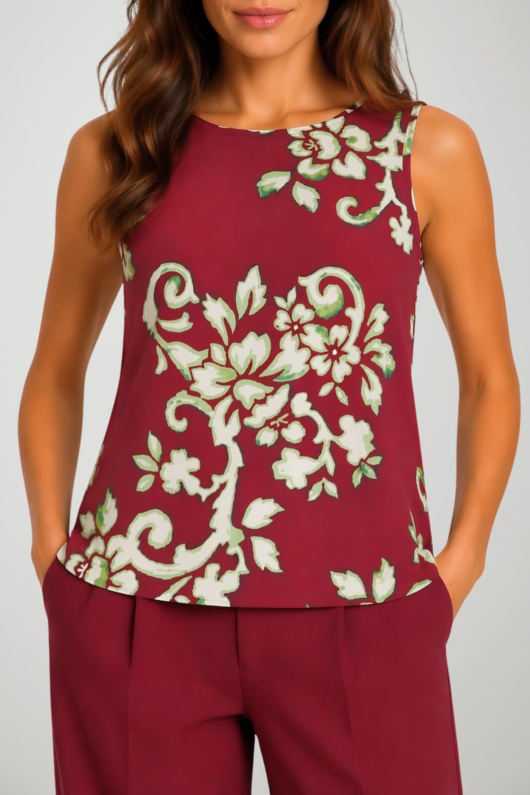 Ottod’Ame Canotta Donna con Fantasie Floreali