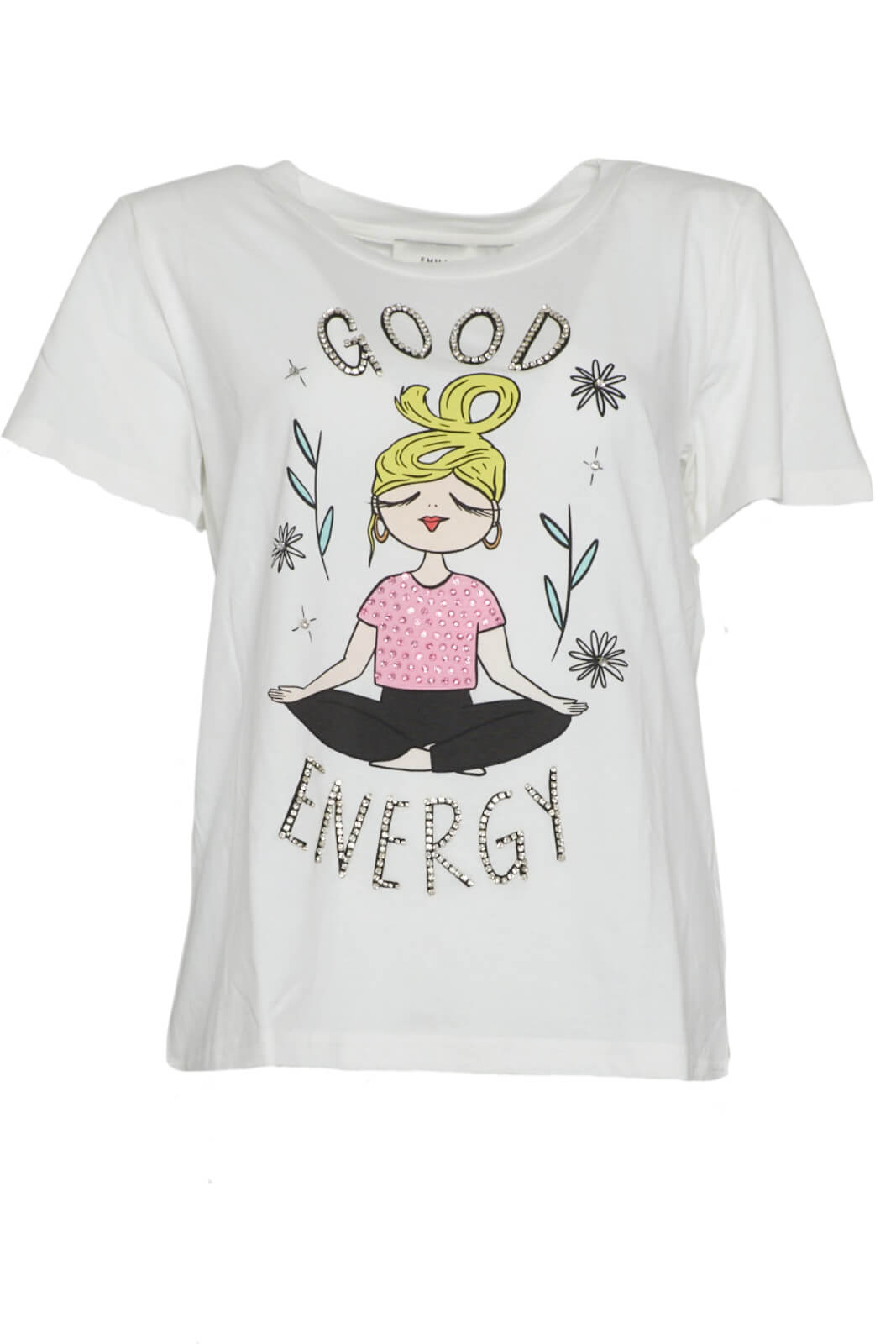 Emma & Gaia T-Shirt Donna con strass