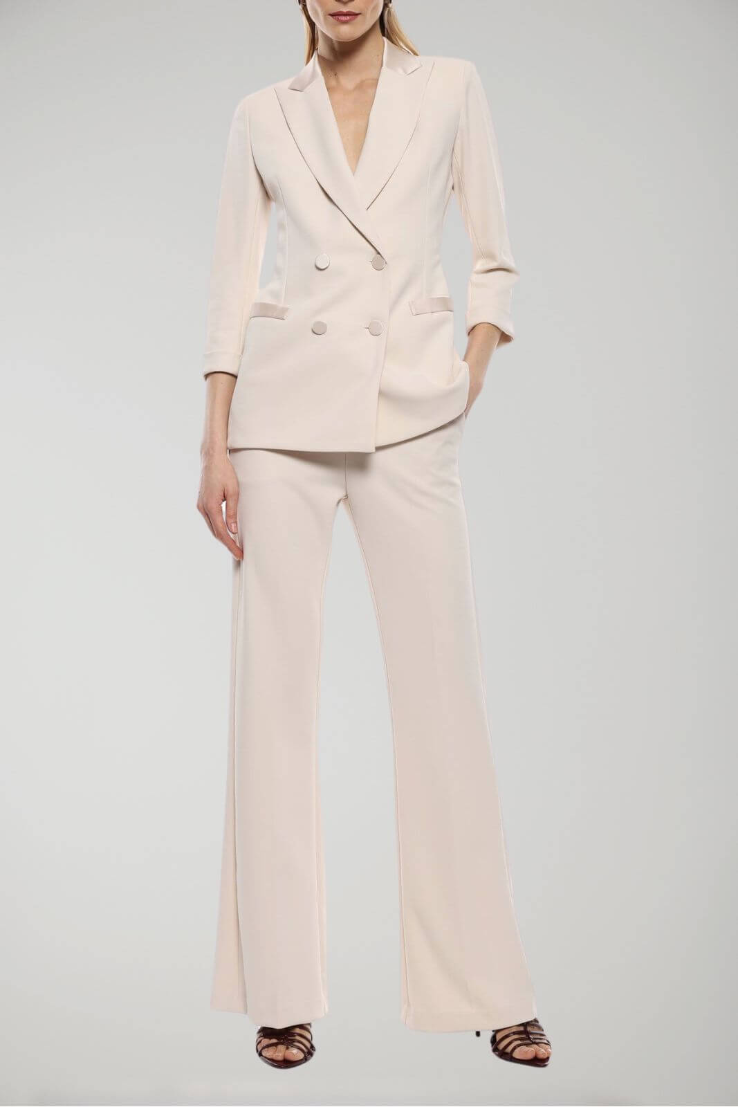 Imperial pantaloni donna a zampa vita alta