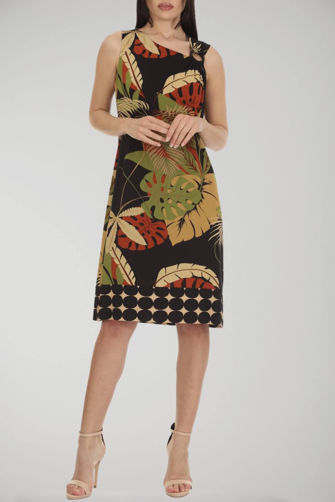 Clips Women's Sleeveless Patterned Dress