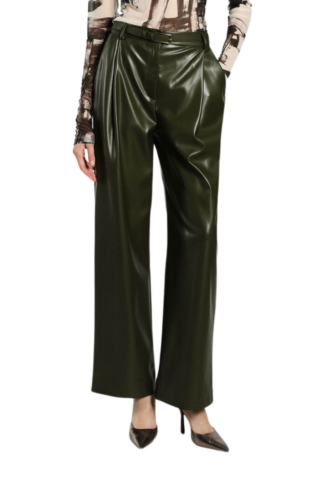 Imperial women's faux leather trousers