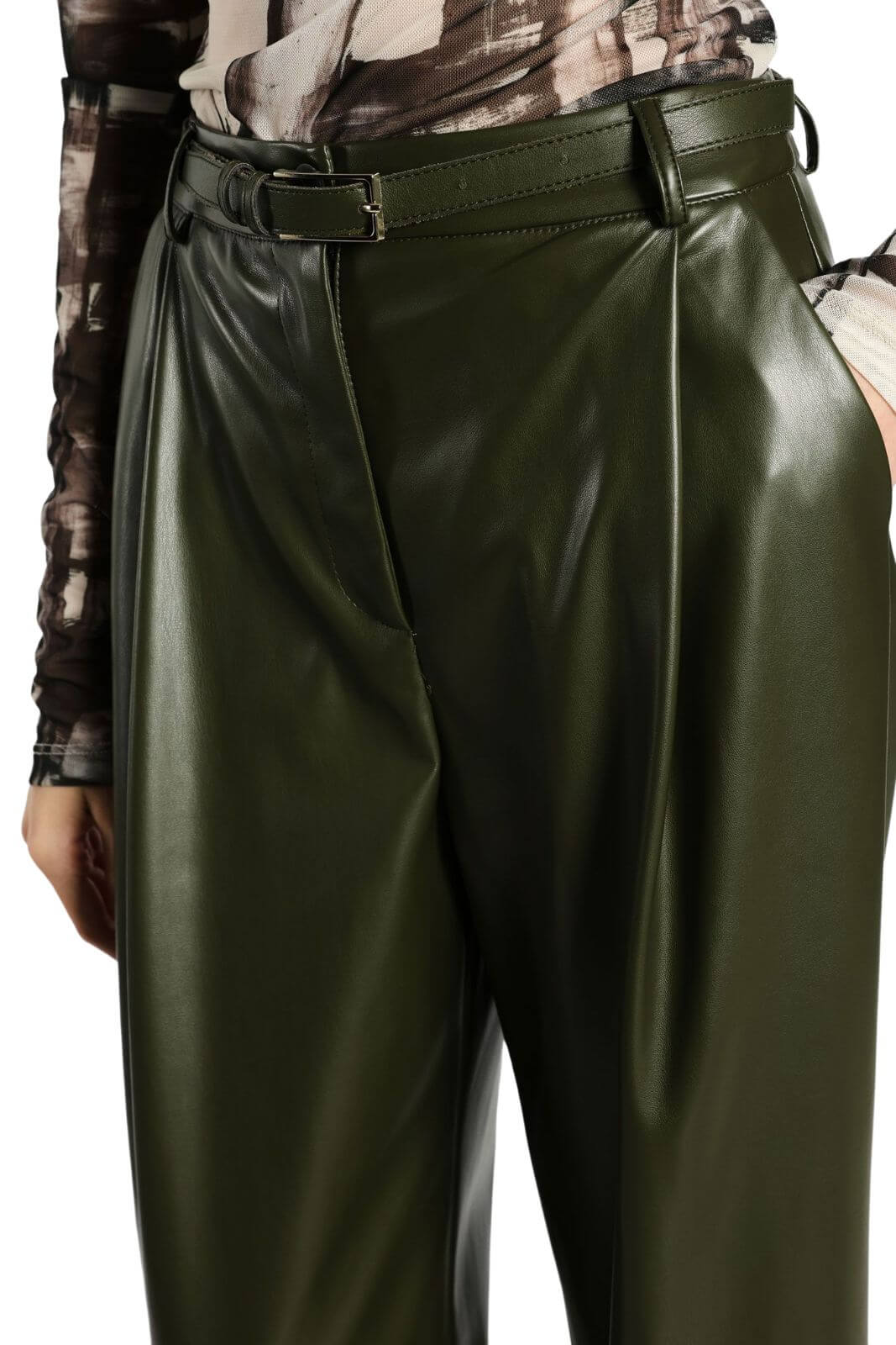 Imperial pantaloni donna in ecopelle