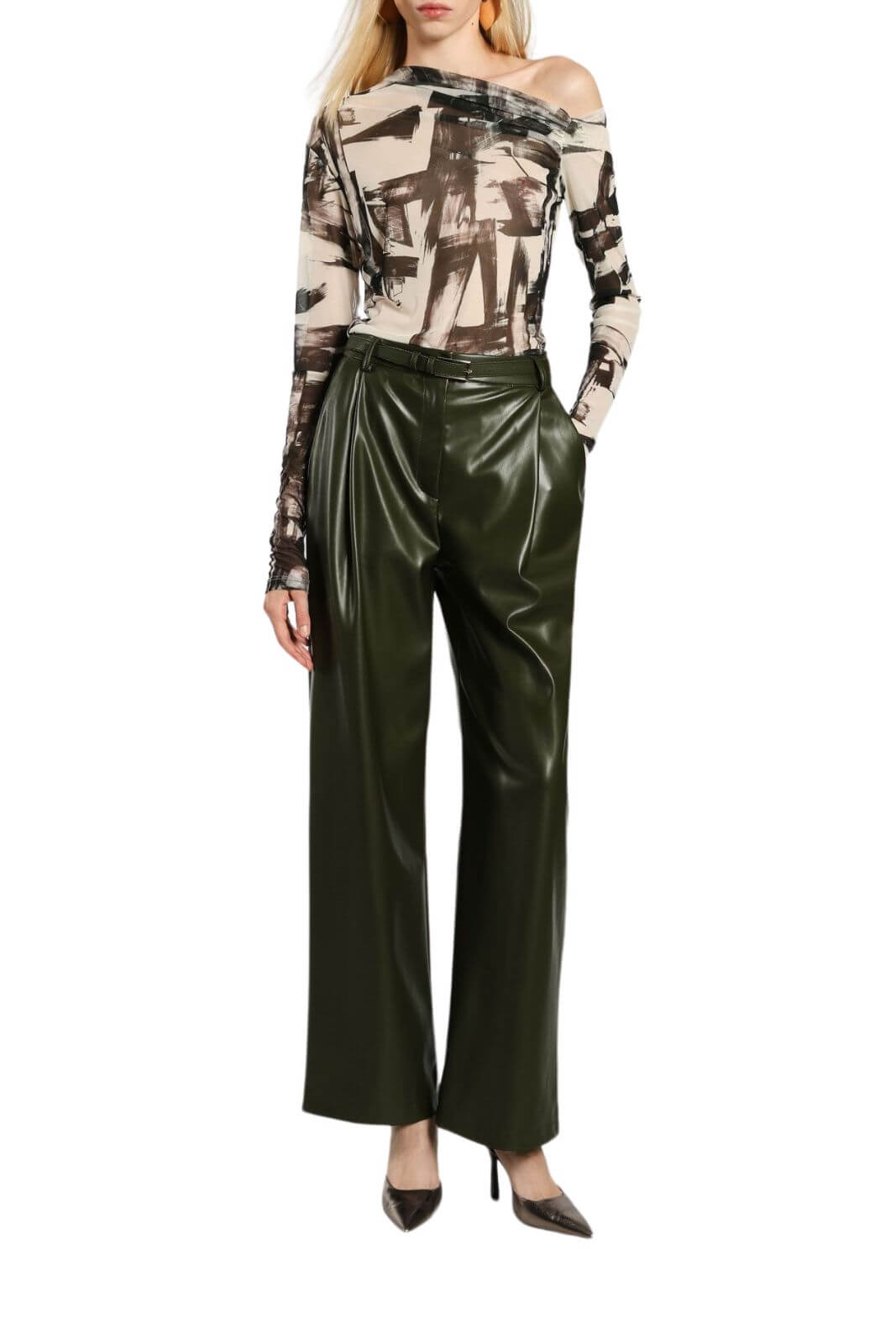 Imperial pantaloni donna in ecopelle