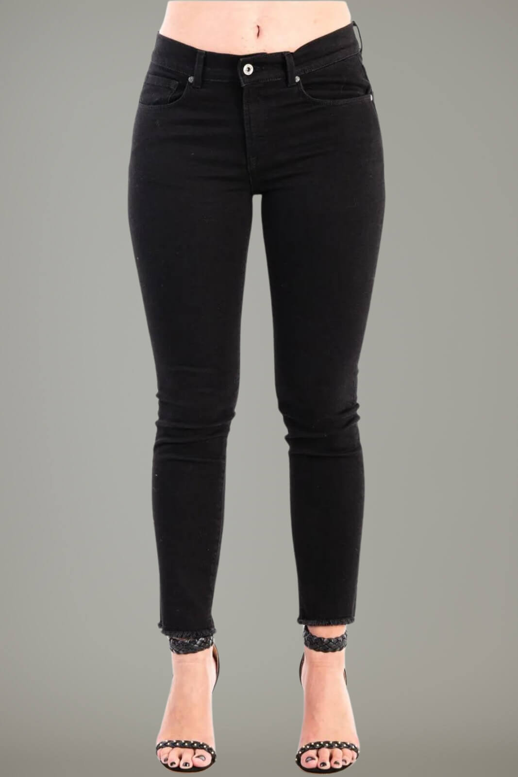 Dixie monochrome slim fit women's trousers