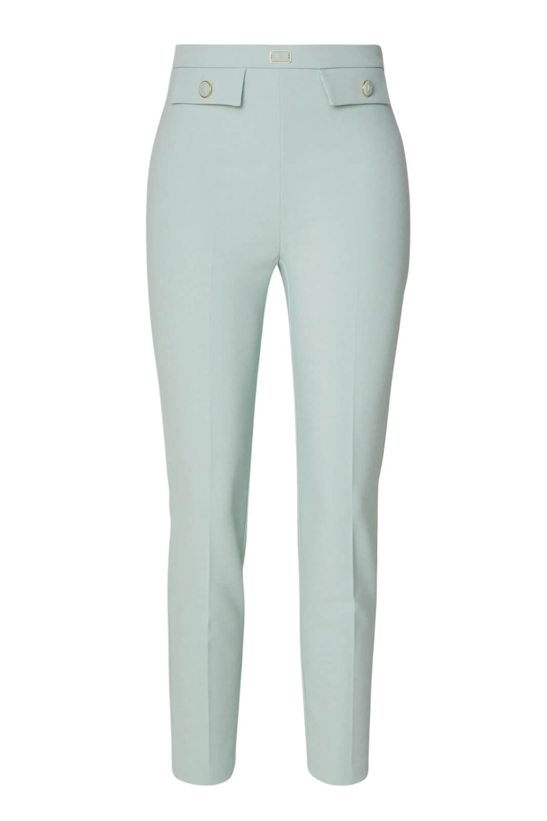 Elisabetta Franchi Women's Crepe Trousers with Faux Flaps