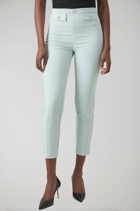 Elisabetta Franchi Women's Crepe Trousers with Faux Flaps