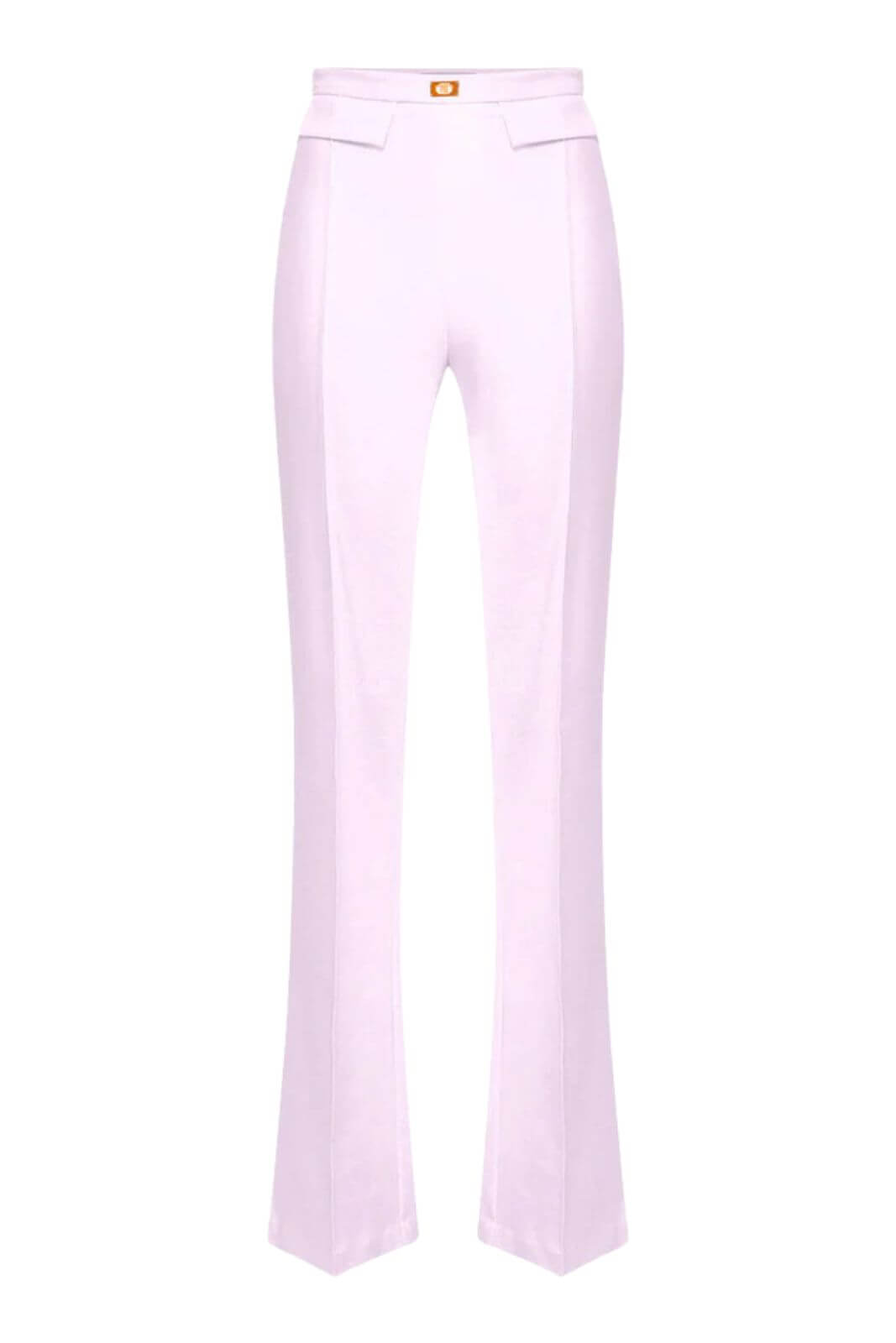 Elisabetta Franchi women's crepe trousers with logo plaque